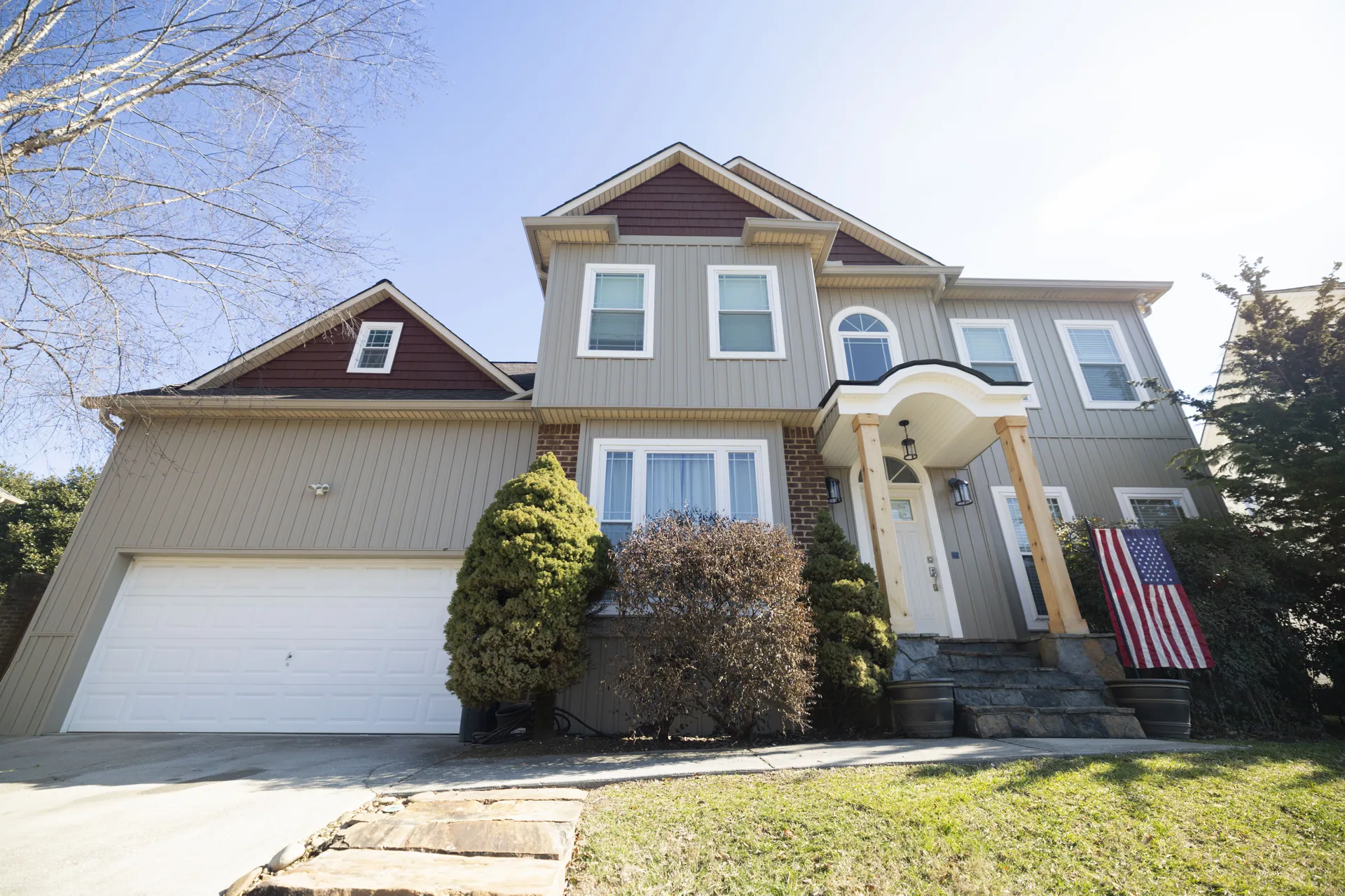 New siding installation by American Home